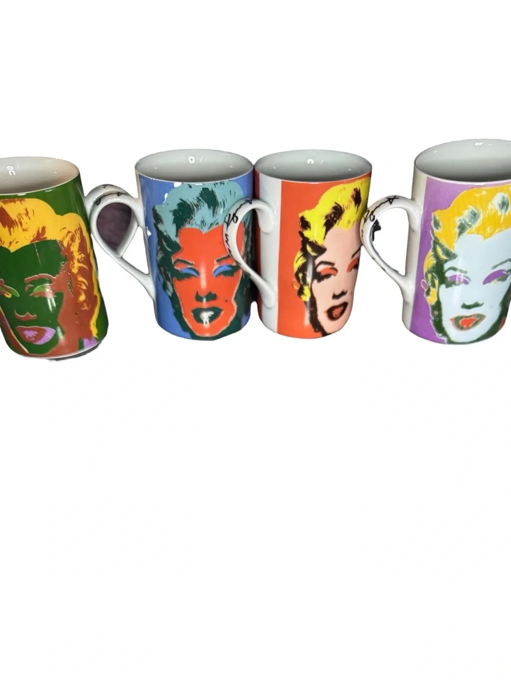 Andy Warhol Marilyn Monroe Pop Art Mug Set, originally released 1997 Block China